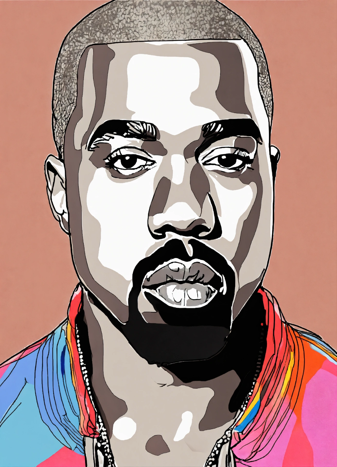 Icon Study — Vector Portrait