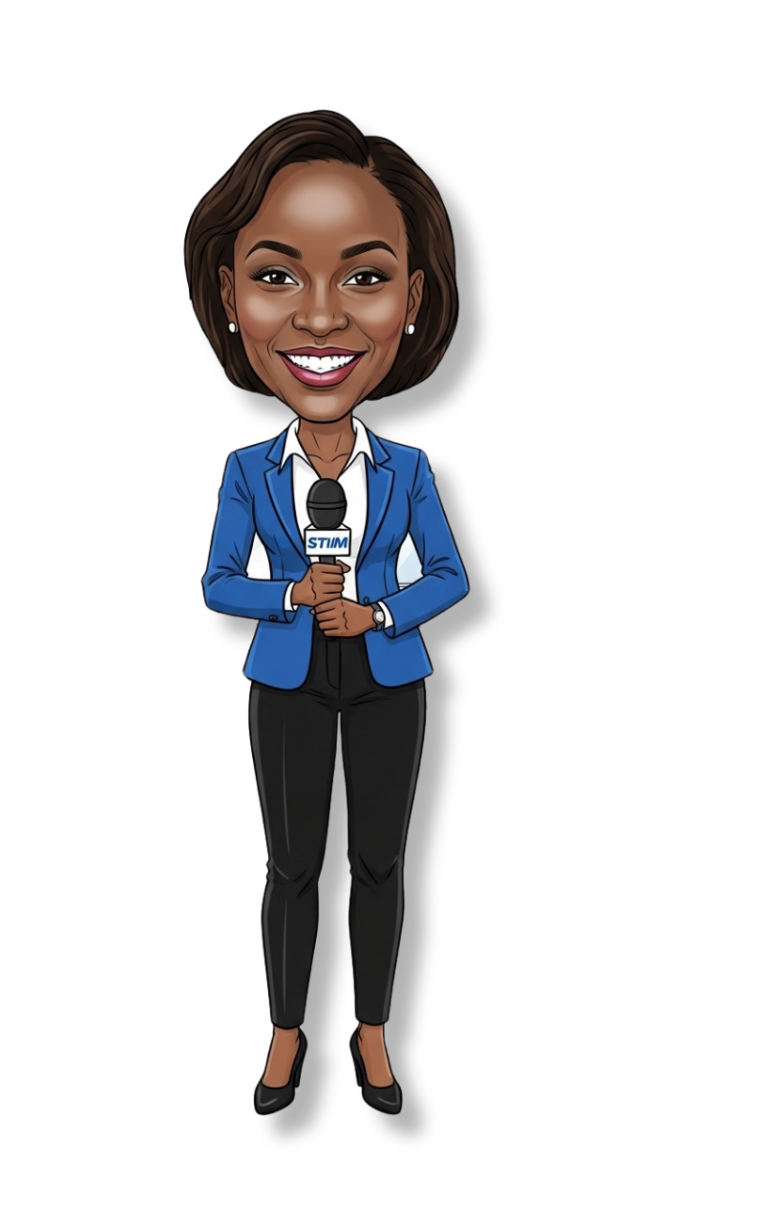 On Air — News Reporter Caricature