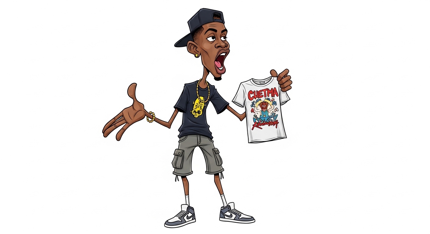 Merch Drop — Streetwear Caricature